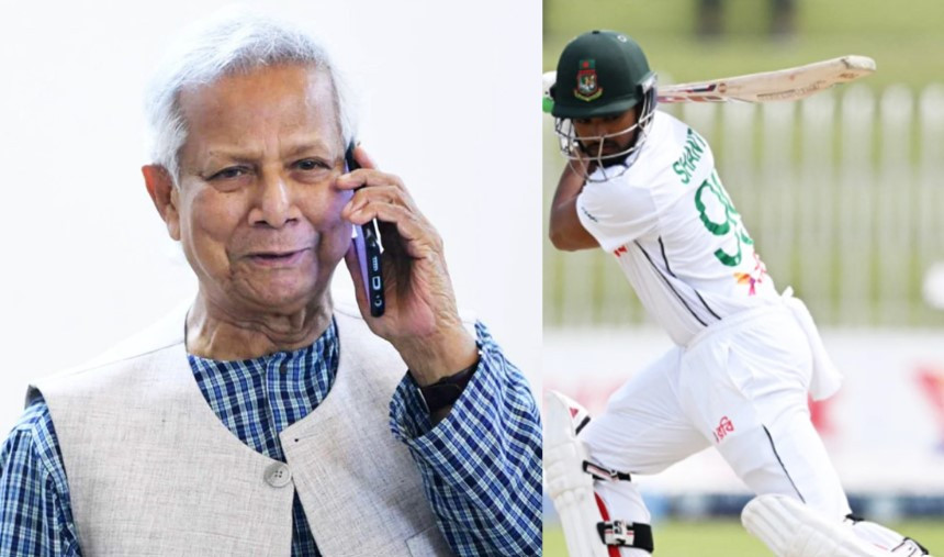 বাংলাদেশ ক্রিকেট দলকে প্রধান উপদেষ্টার অভিনন্দন, অধিনায়ককে ফোন